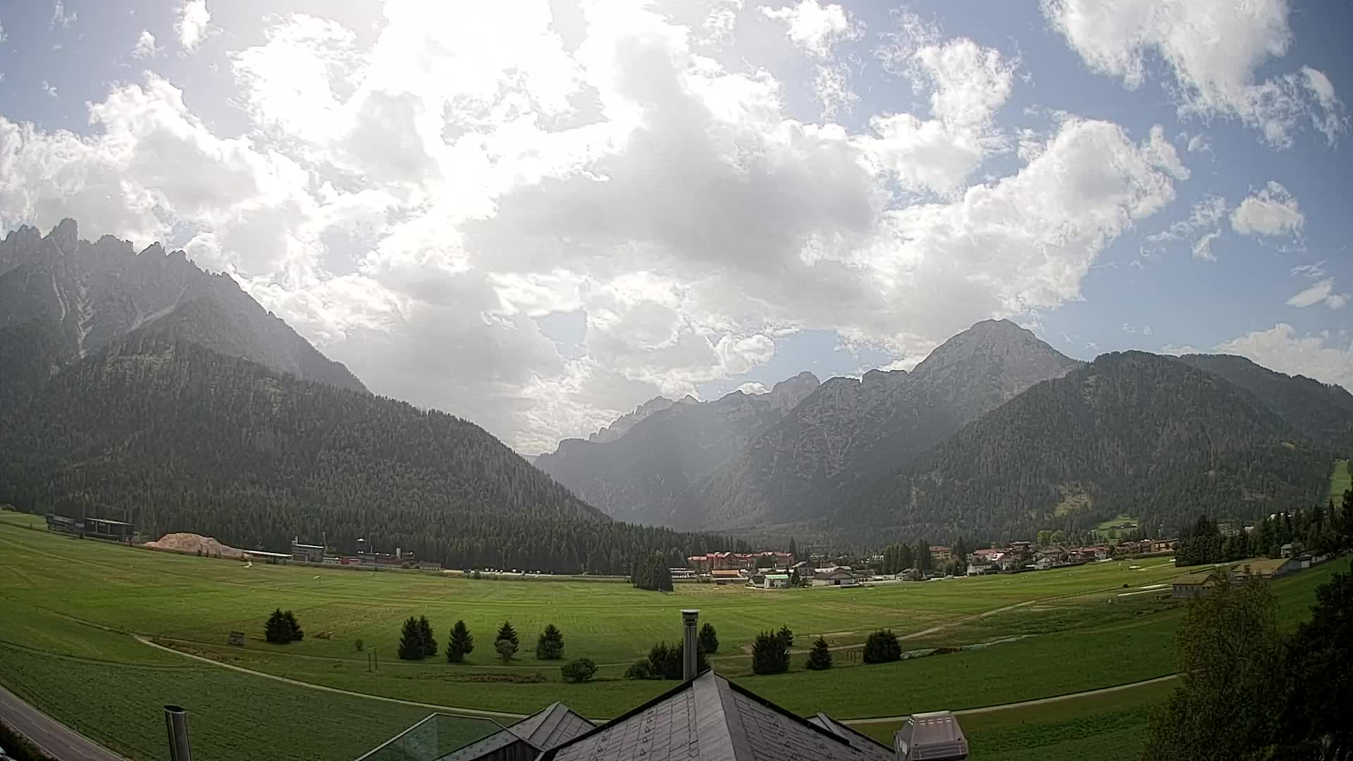 Webcam Toblach Dolomites – Vue depuis l’Hôtel Rosengarten