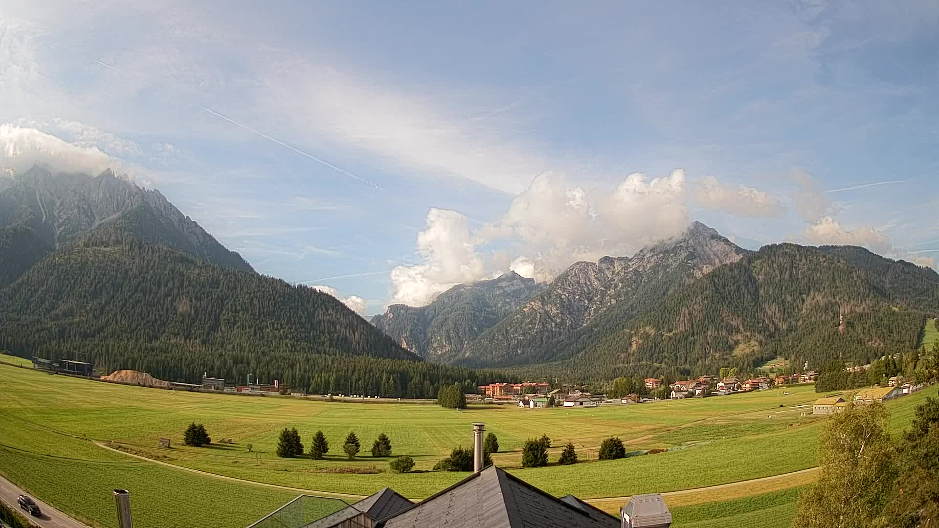 Webcam Toblach Dolomites – Vue depuis l’Hôtel Rosengarten