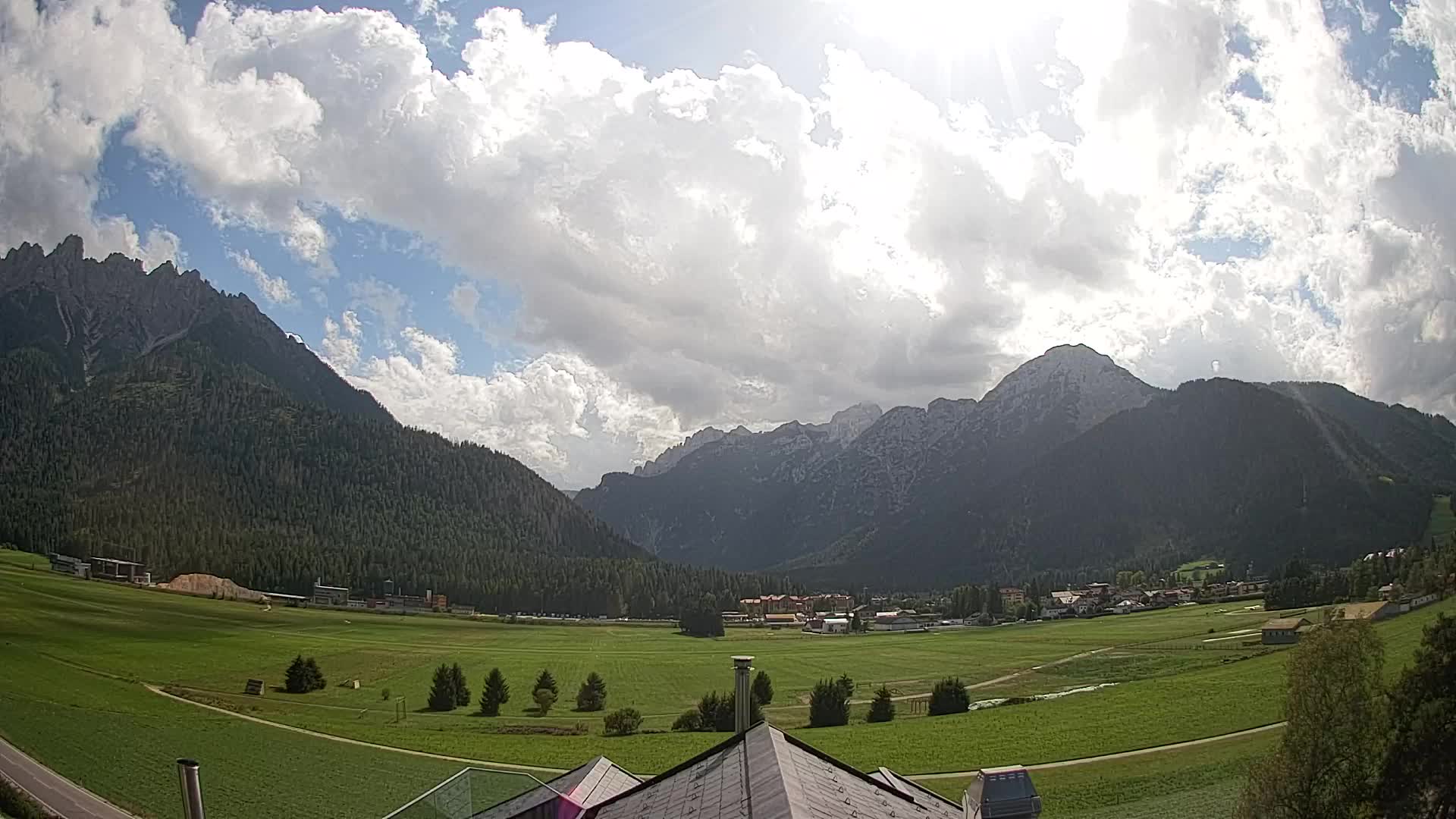 Webcam Toblach Dolomites – Vue depuis l’Hôtel Rosengarten