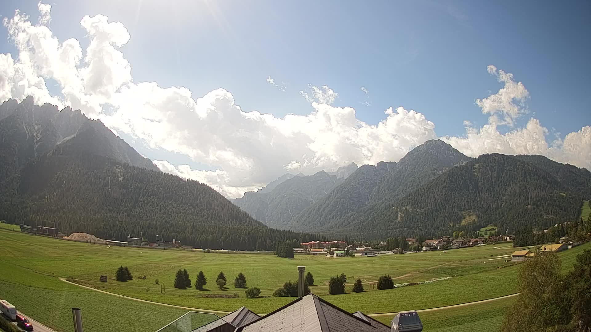 Webcam Toblach Dolomiten – Blick vom Hotel Rosengarten