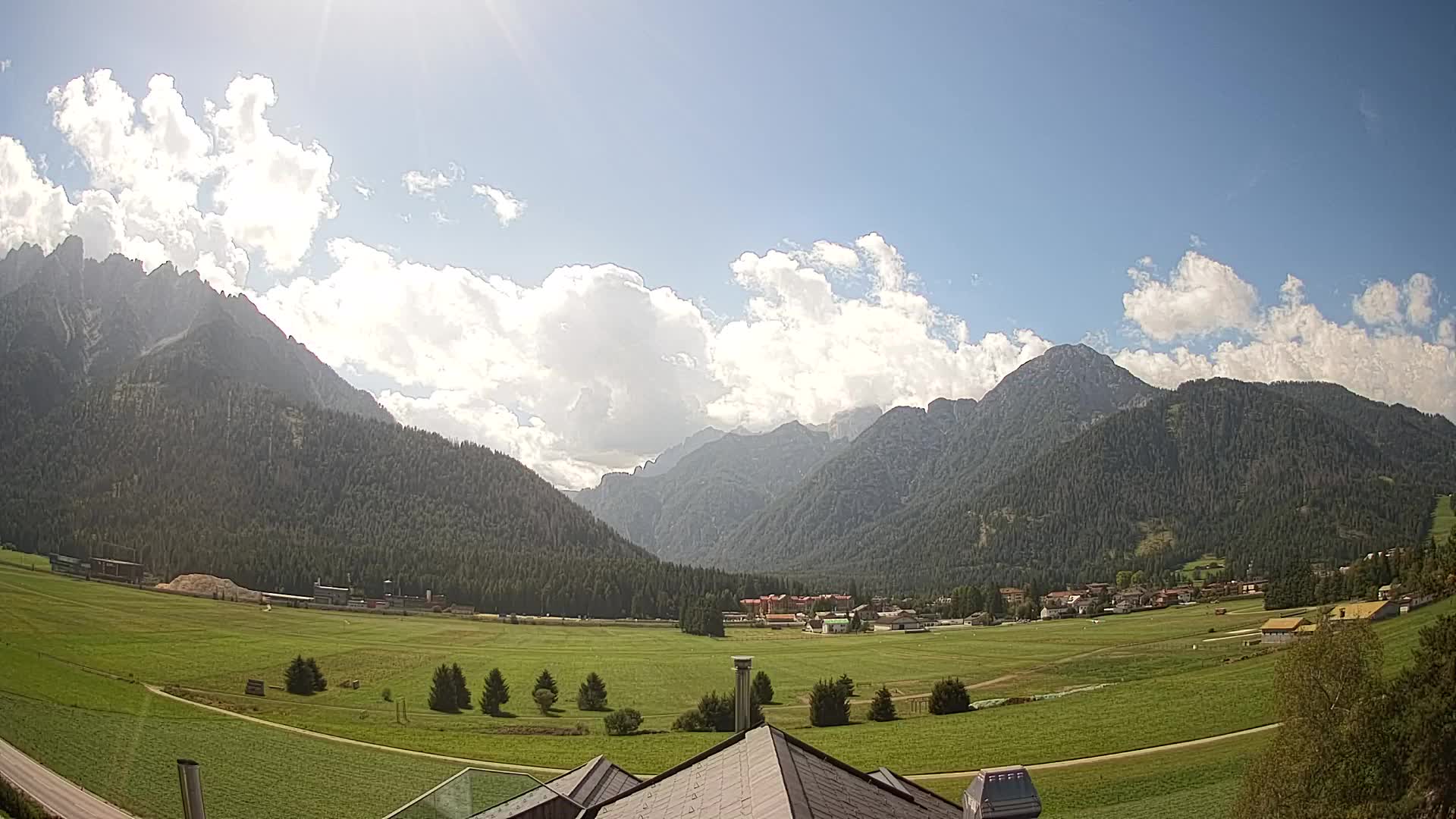 Webcam Toblach Dolomites – Vue depuis l’Hôtel Rosengarten