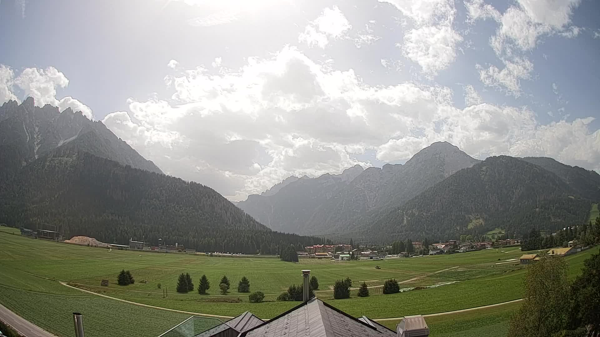Webcam Toblach Dolomites – Vue depuis l’Hôtel Rosengarten