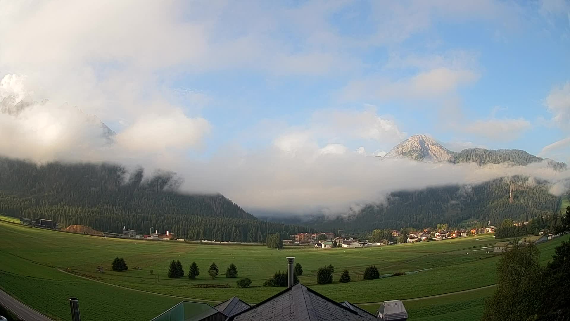 Webcam Toblach Dolomiten – Blick vom Hotel Rosengarten