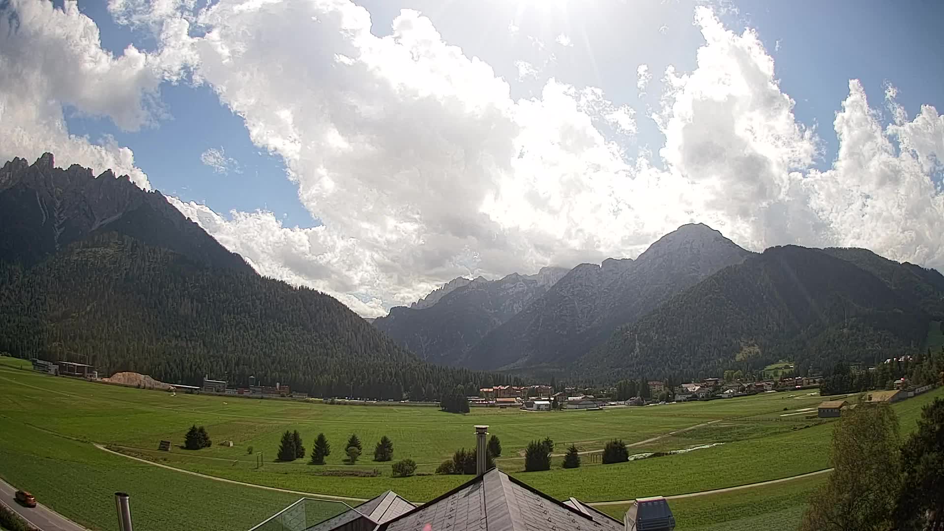 Webcam Toblach Dolomites – Vue depuis l’Hôtel Rosengarten