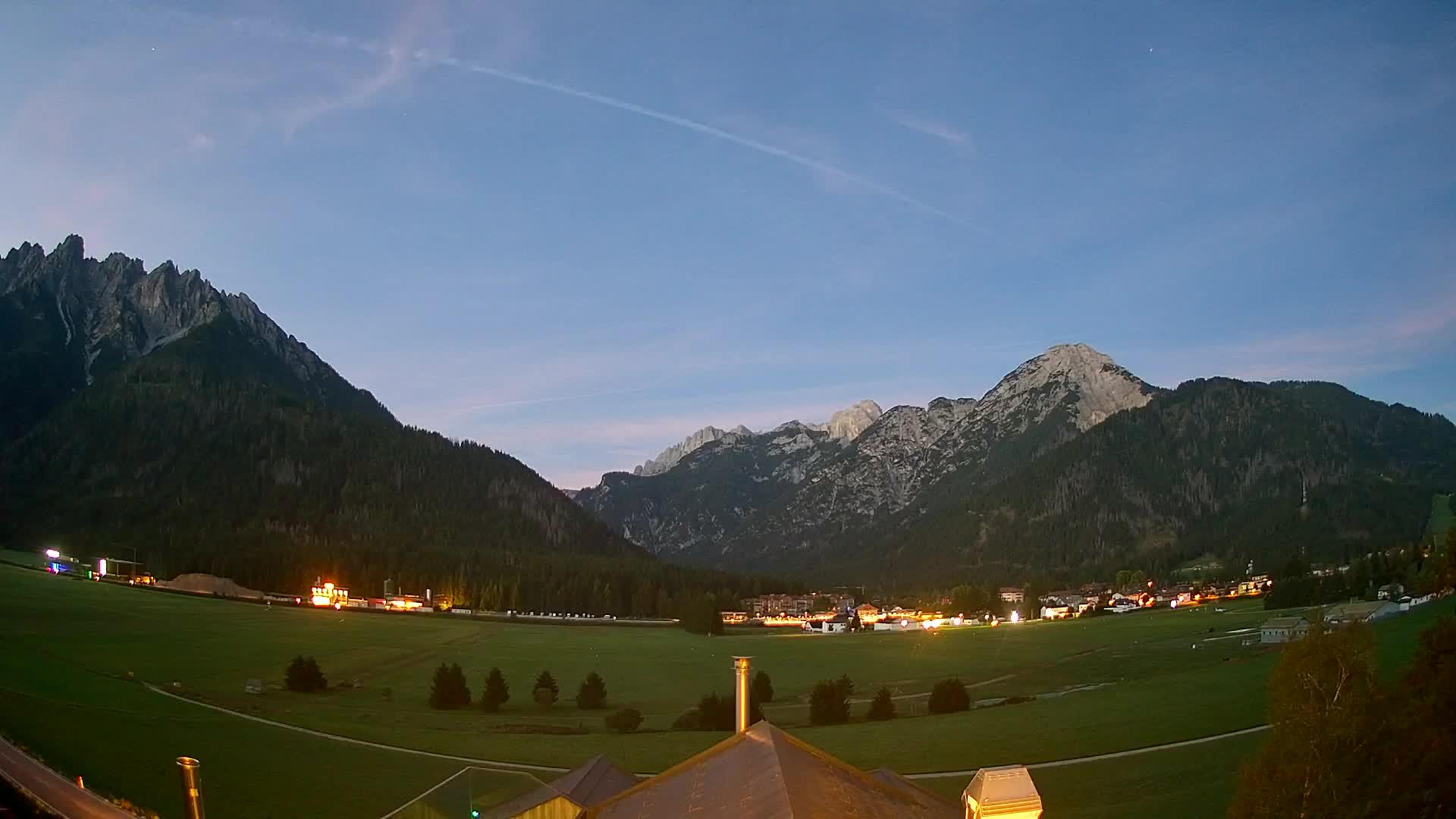 Webcam Toblach Dolomites – View from Hotel Rosengarten