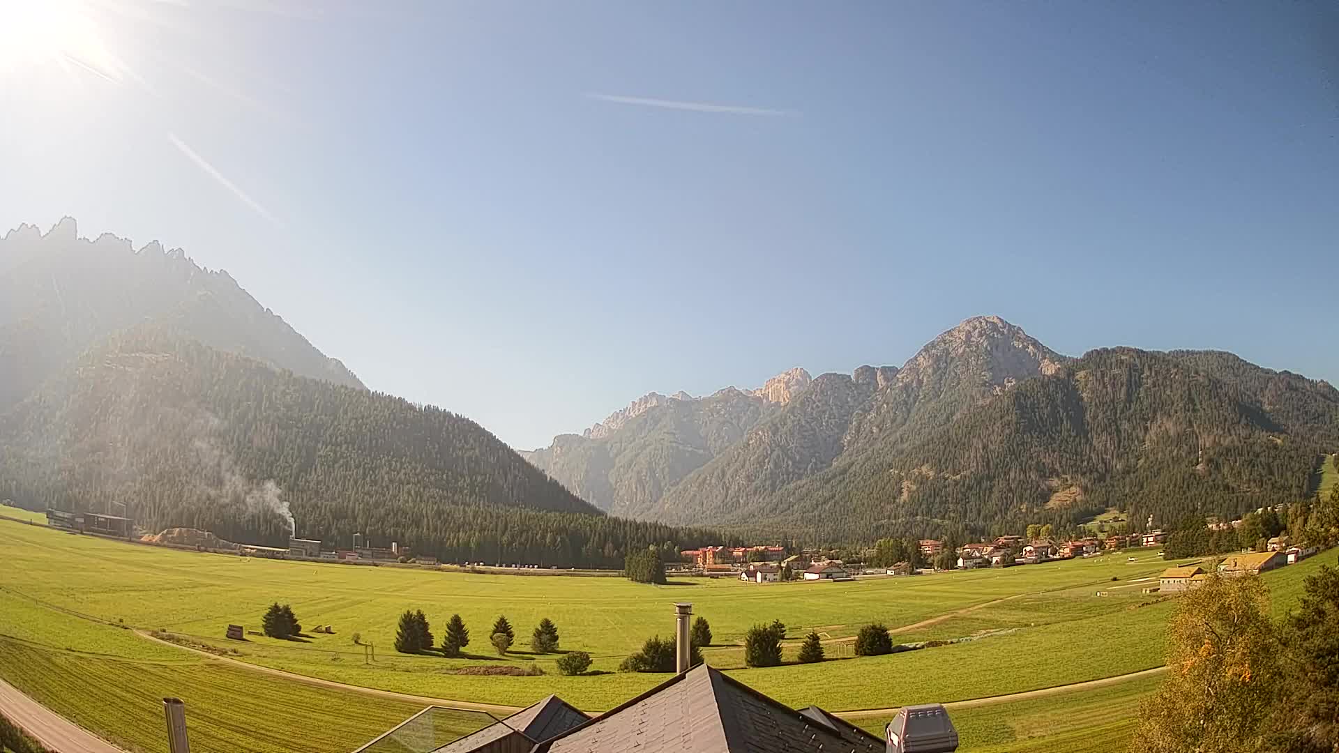 Webcam Toblach Dolomites – View from Hotel Rosengarten
