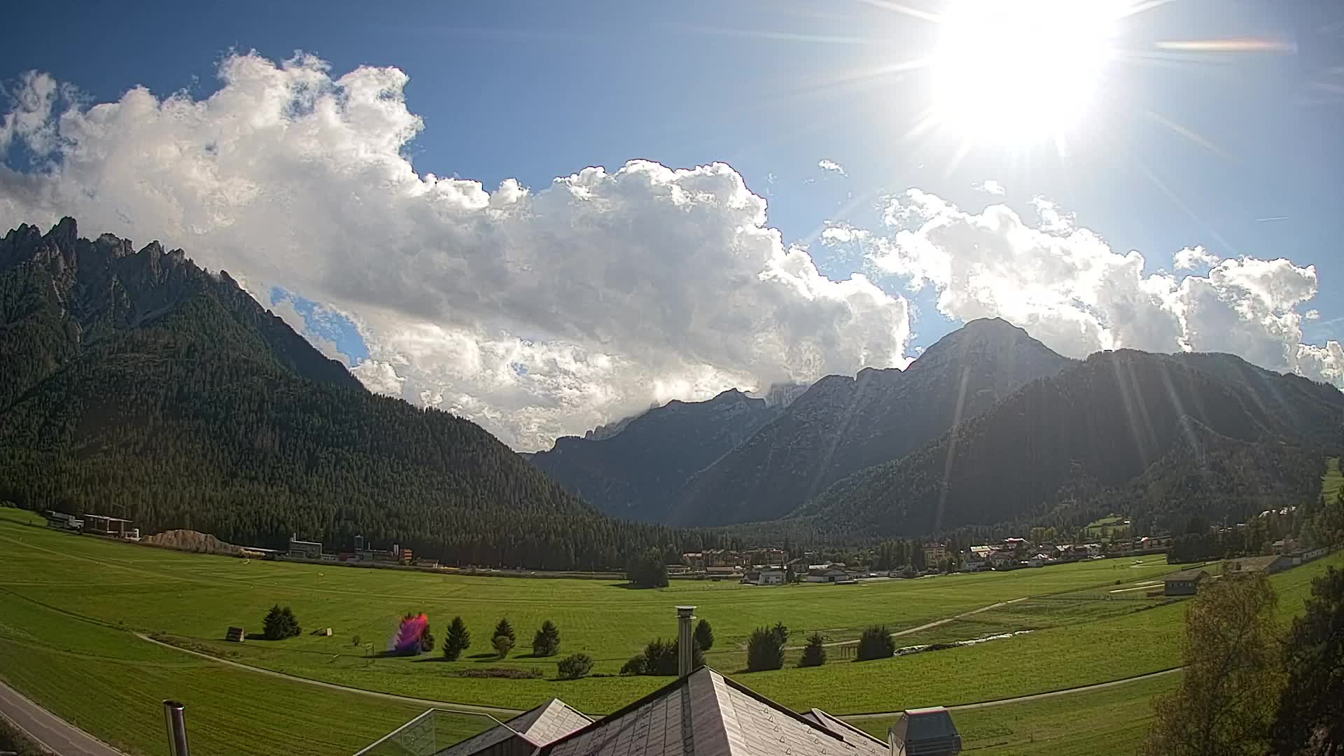 Webcam Toblach Dolomiten – Blick vom Hotel Rosengarten