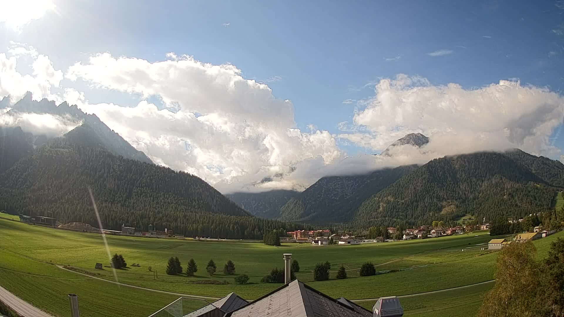 Webcam Toblach Dolomiten – Blick vom Hotel Rosengarten