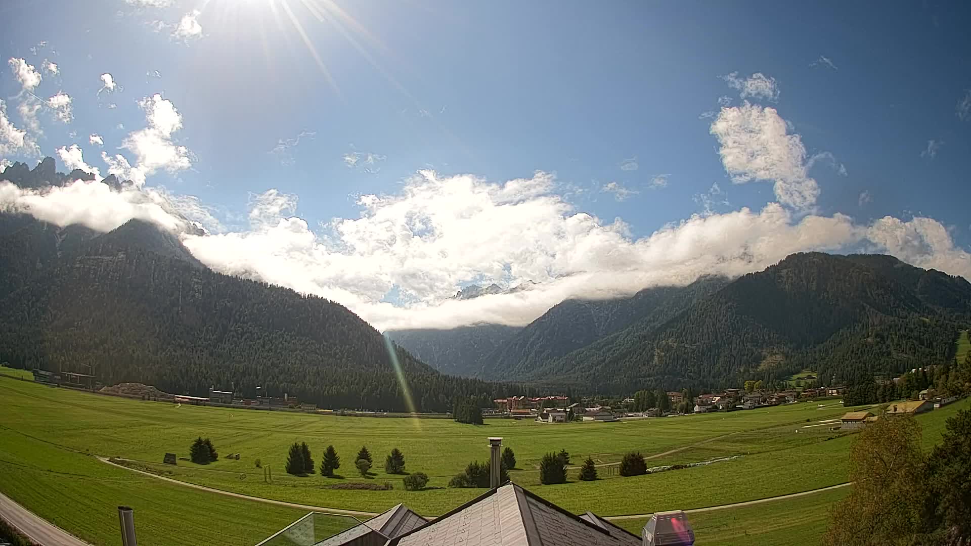 Webcam Toblach Dolomiten – Blick vom Hotel Rosengarten