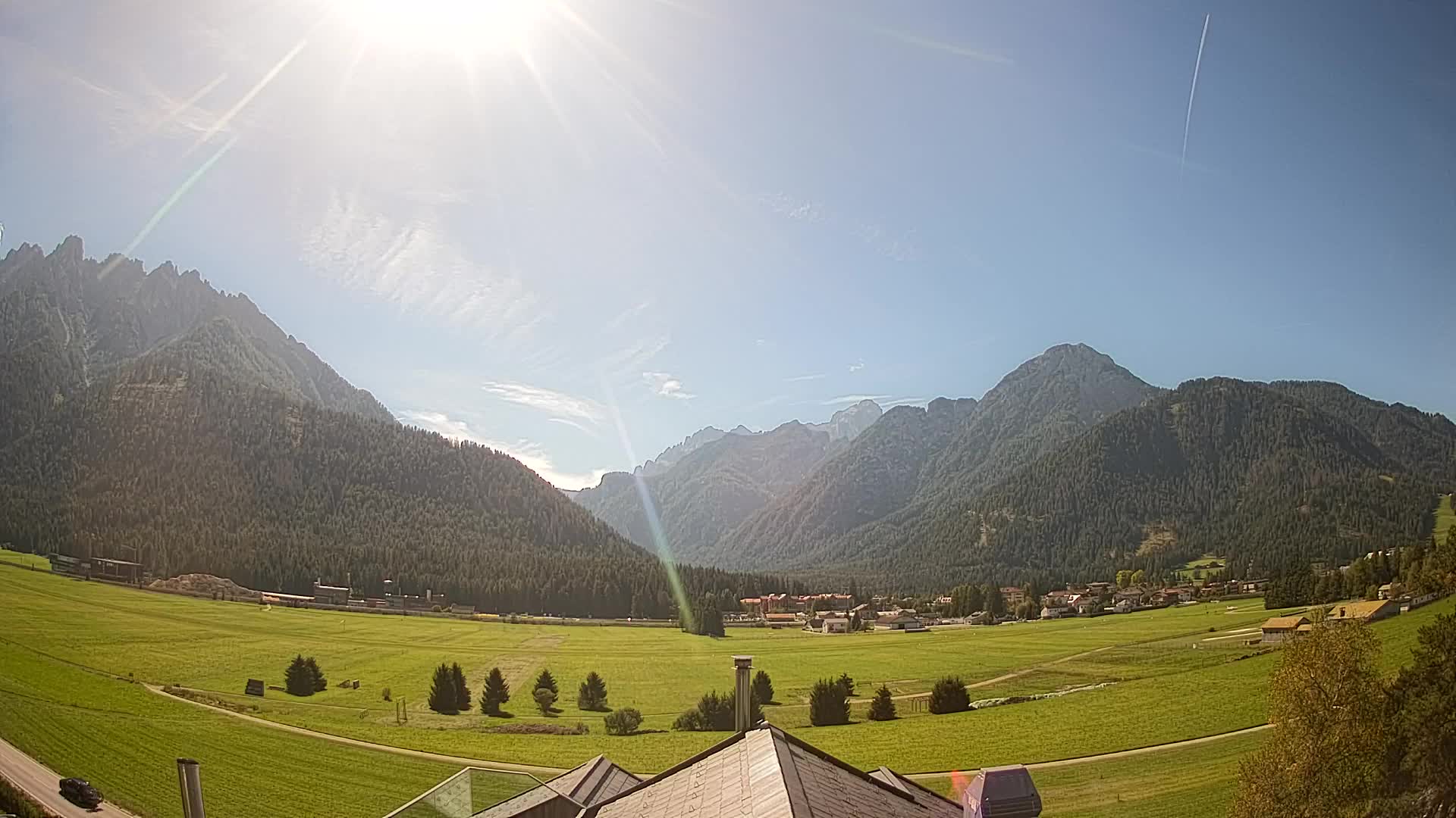 Webcam Toblach Dolomites – View from Hotel Rosengarten