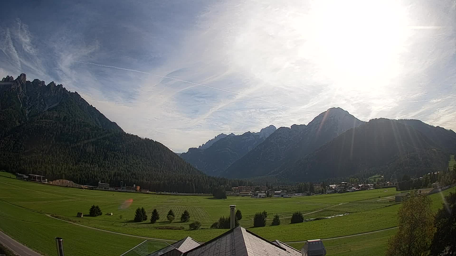 Webcam Toblach Dolomites – View from Hotel Rosengarten
