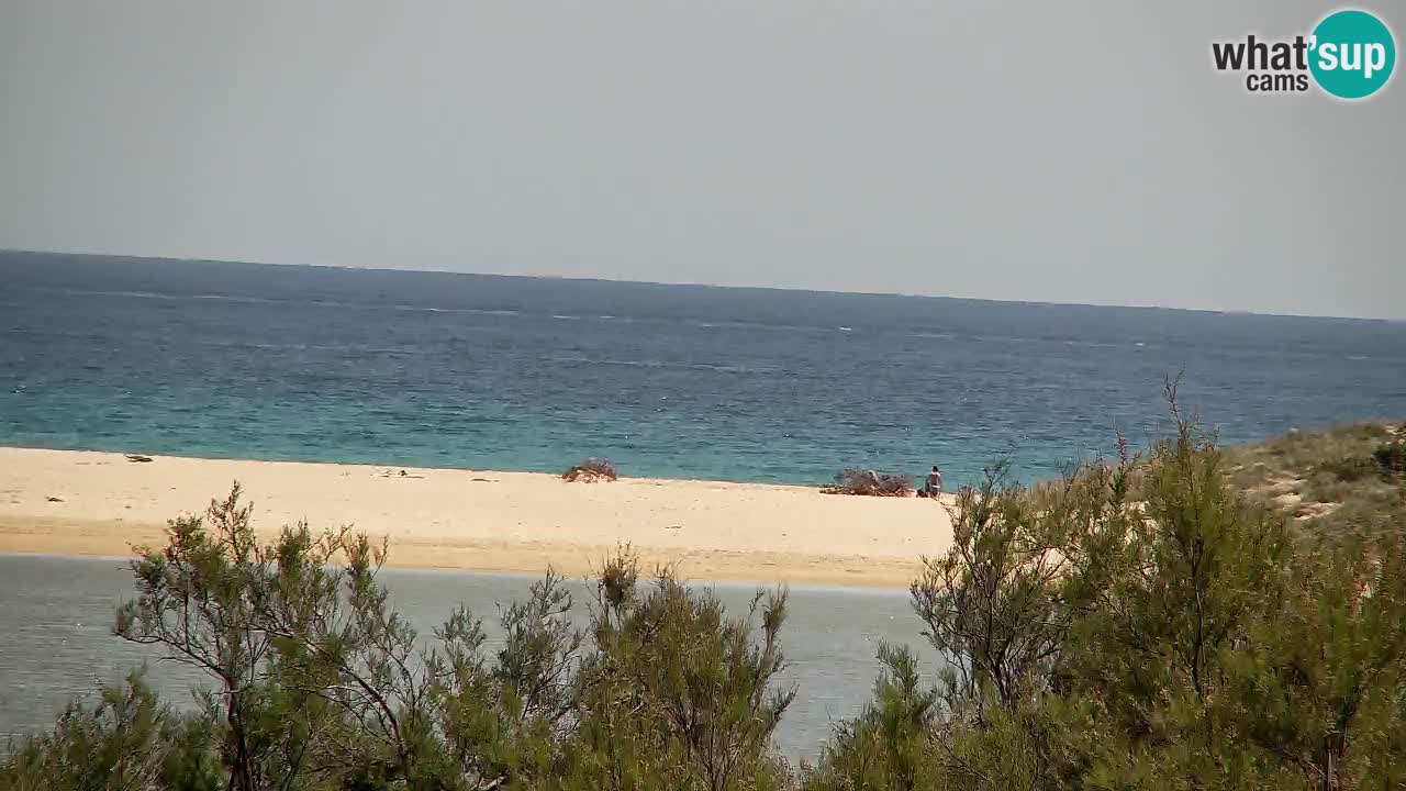 Webcam Chia – Vue en direct de la plage Su Giudeu