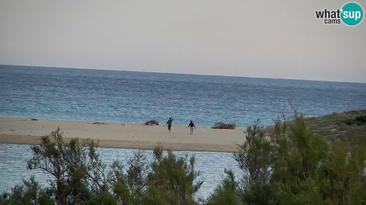 Webcam Chia – Vue en direct de la plage Su Giudeu