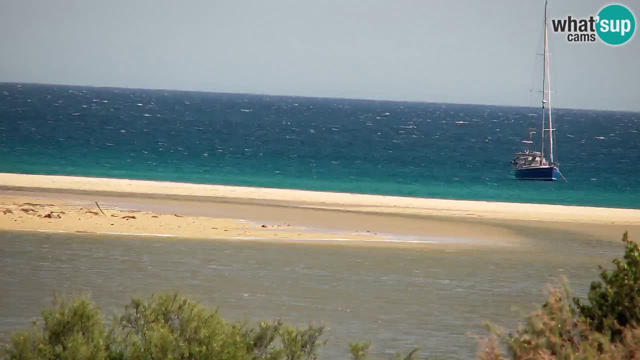 Spletna kamera Chia – Pogled v živo na plažo Su Giudeu
