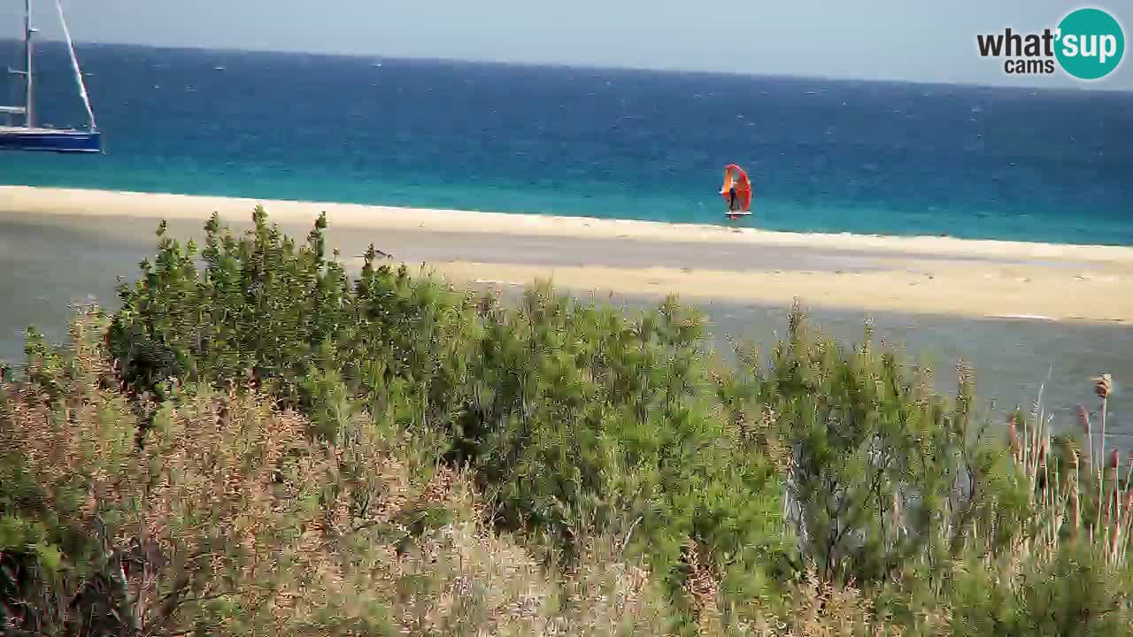 Spletna kamera Chia – Pogled v živo na plažo Su Giudeu