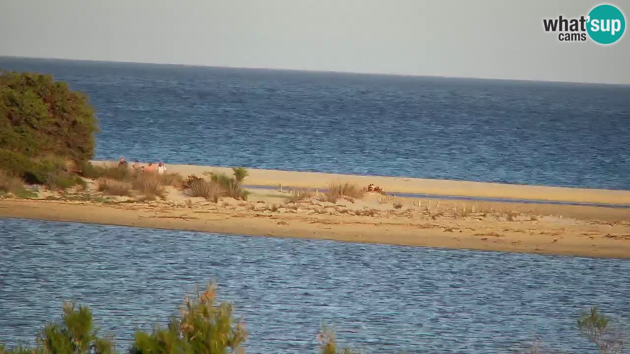 Webcam Chia – Vue en direct de la plage Su Giudeu