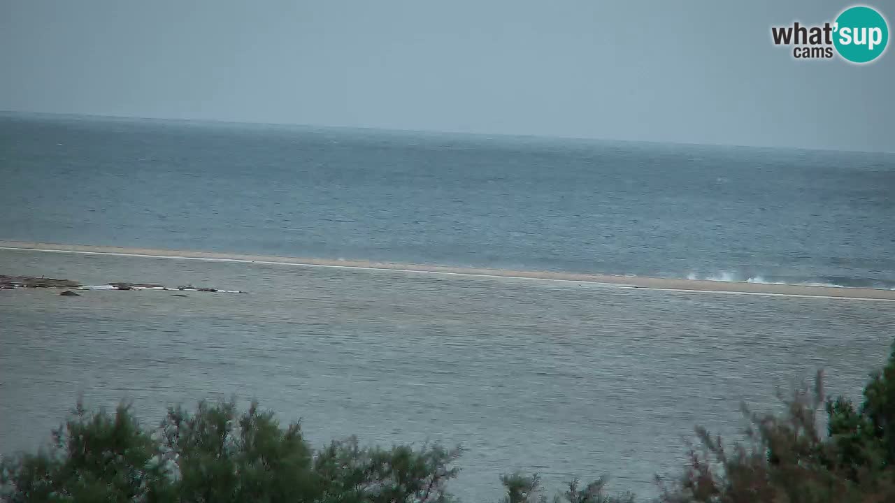 Webcam Chia – Vue en direct de la plage Su Giudeu