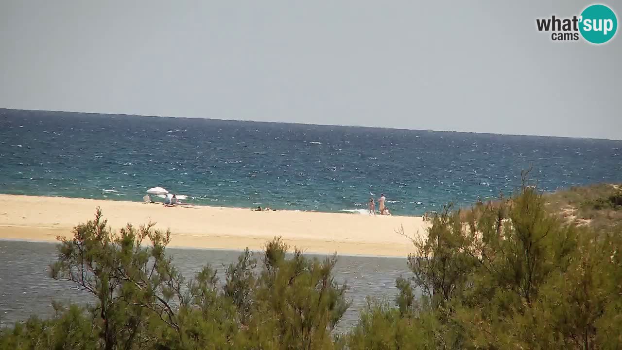 Webcam Chia – Vista en directo de la playa Su Giudeu