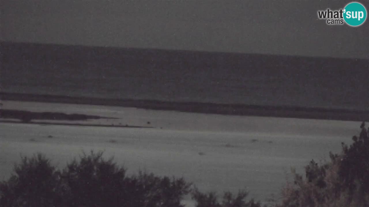 Webcam Chia – Vista en directo de la playa Su Giudeu
