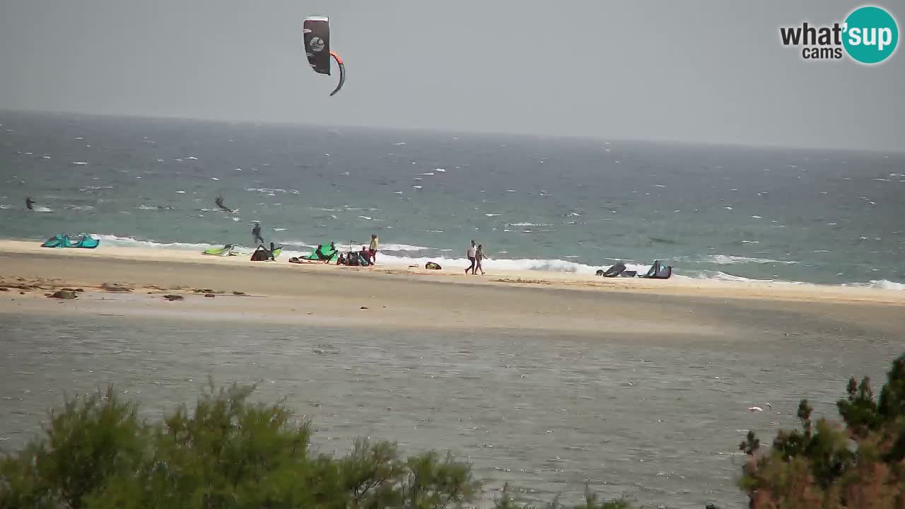 Webcam Chia – Vue en direct de la plage Su Giudeu