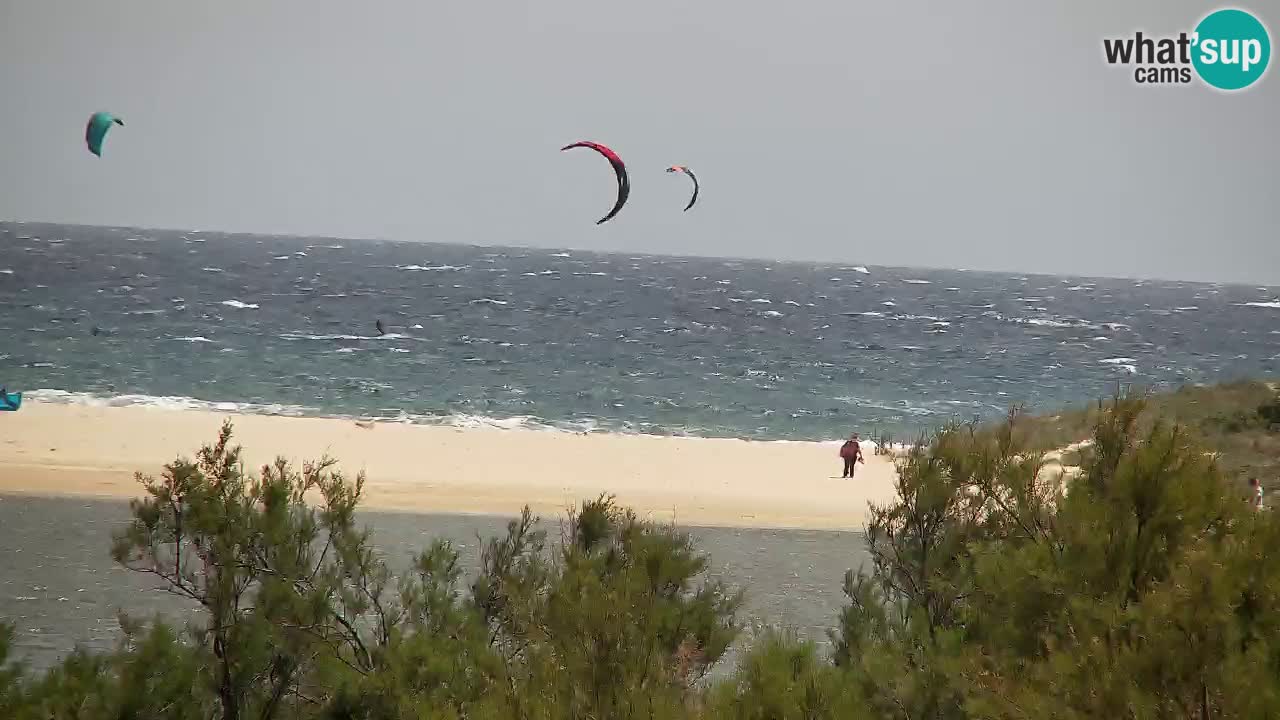 Spletna kamera Chia – Pogled v živo na plažo Su Giudeu