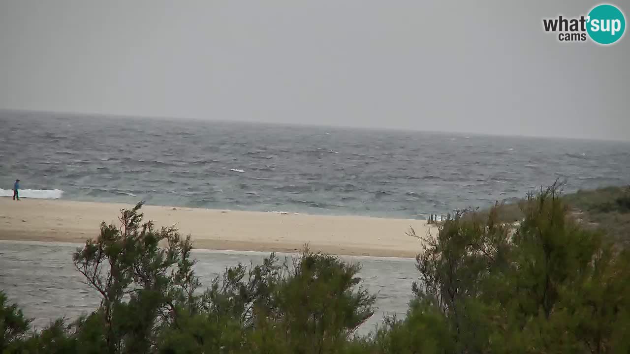 Webcam Chia – Vue en direct de la plage Su Giudeu