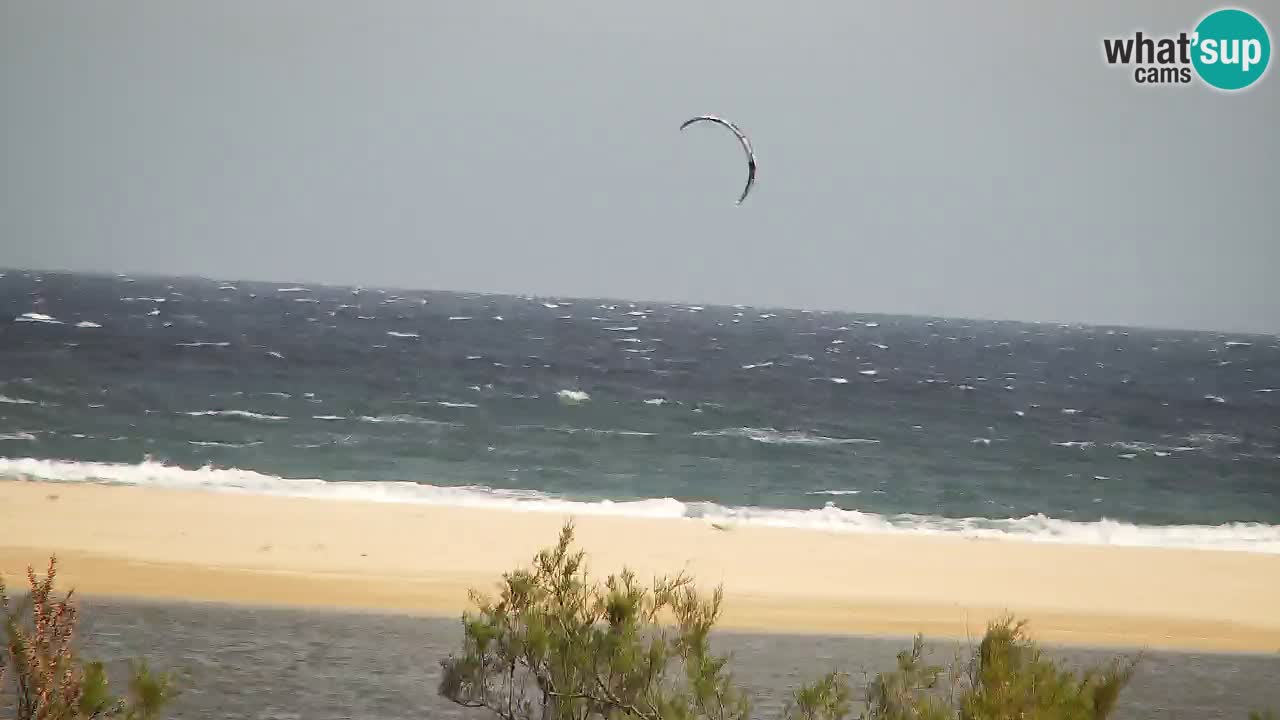 Webcam Chia – Vue en direct de la plage Su Giudeu