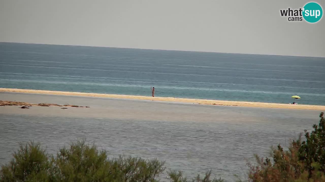 Webcam Chia – Vue en direct de la plage Su Giudeu