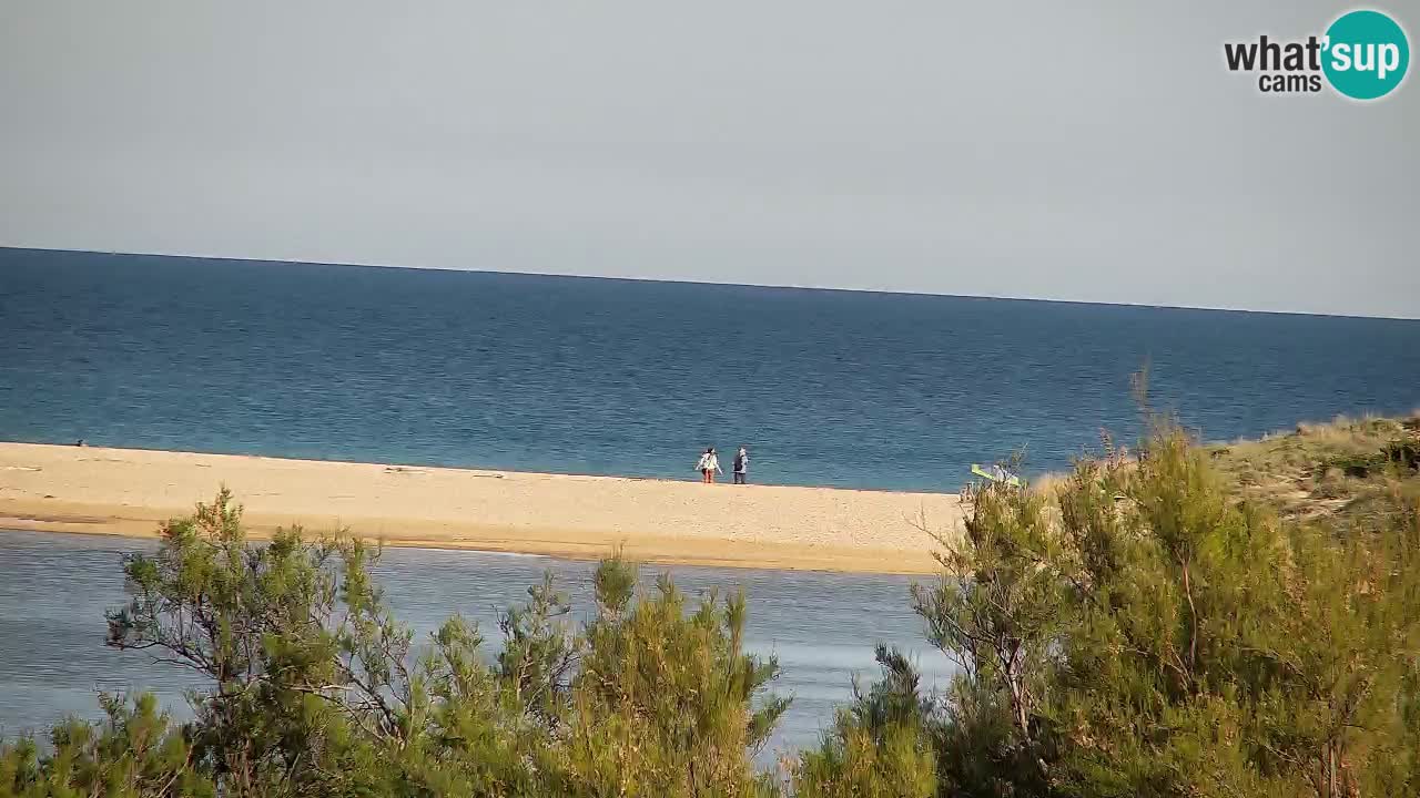 Webcam Chia – Vue en direct de la plage Su Giudeu