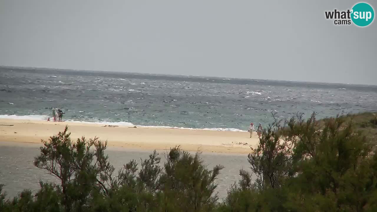 Webcam Chia – Vue en direct de la plage Su Giudeu