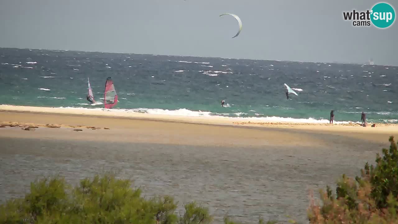 Webcam Chia – Vue en direct de la plage Su Giudeu