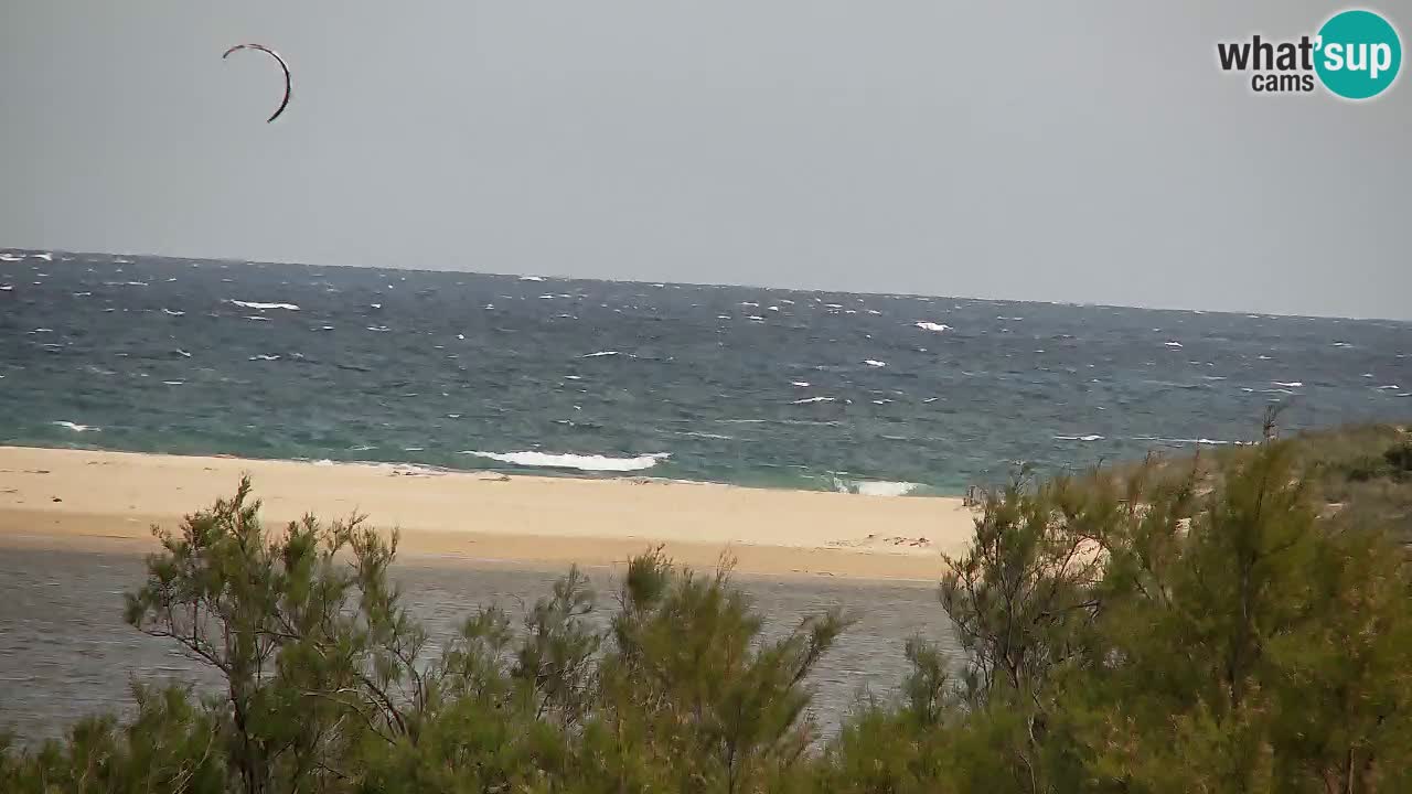 Webcam Chia – Vue en direct de la plage Su Giudeu