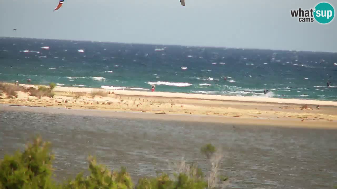 Webcam Chia – Vue en direct de la plage Su Giudeu