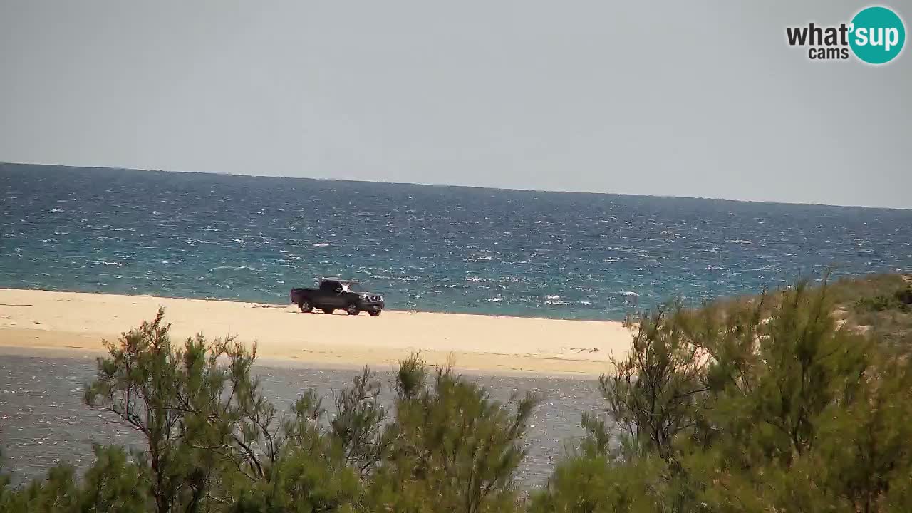 Webcam Chia – Vue en direct de la plage Su Giudeu