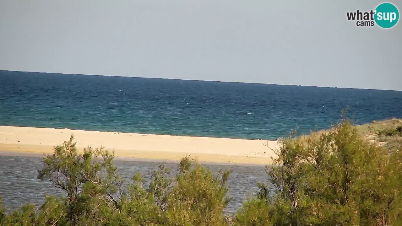 Webcam Chia – Vue en direct de la plage Su Giudeu