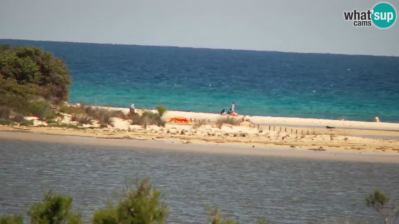 Webcam Chia – Vue en direct de la plage Su Giudeu