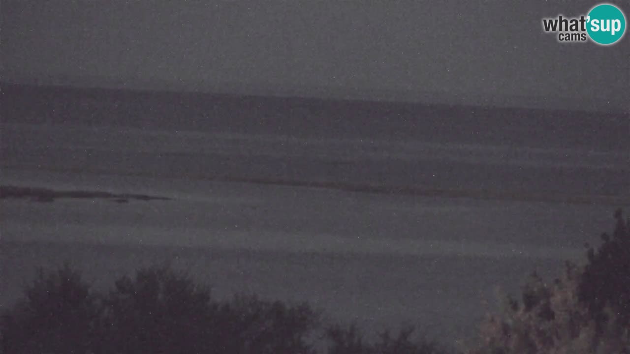 Webcam Chia – Vue en direct de la plage Su Giudeu