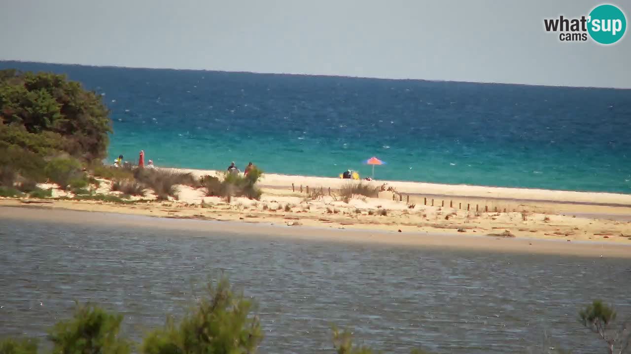 Spletna kamera Chia – Pogled v živo na plažo Su Giudeu