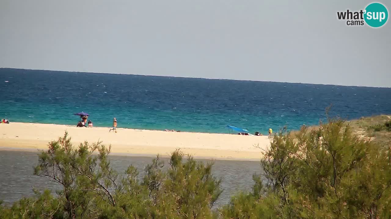 Spletna kamera Chia – Pogled v živo na plažo Su Giudeu