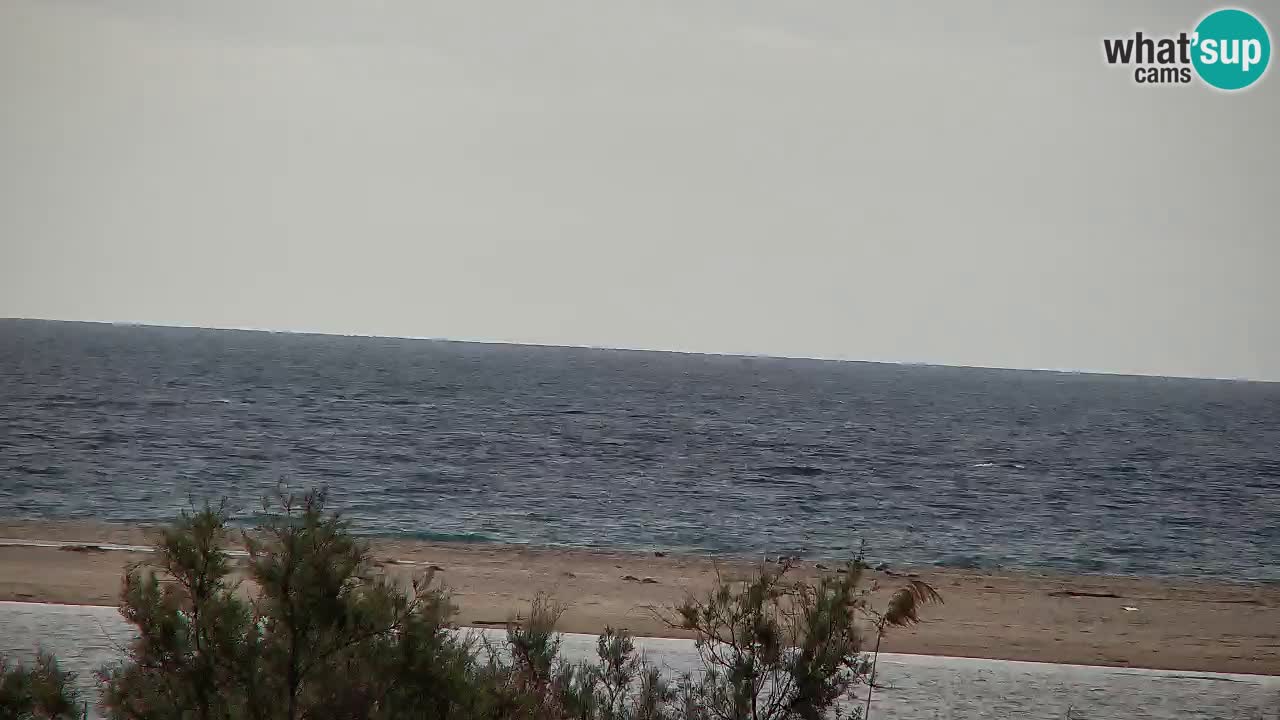 Webcam Chia – Vue en direct de la plage Su Giudeu