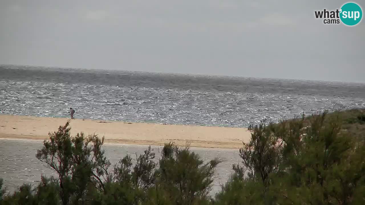 Webcam Chia – Vue en direct de la plage Su Giudeu