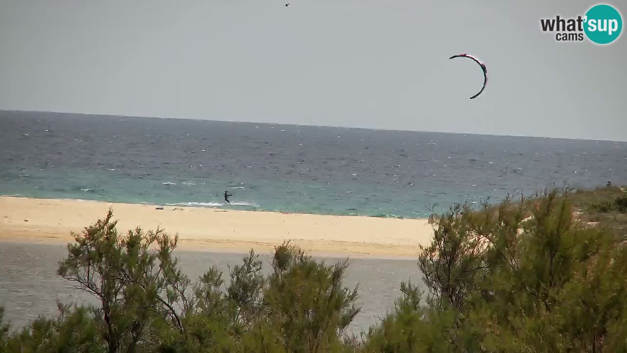 Webcam Chia – Vue en direct de la plage Su Giudeu