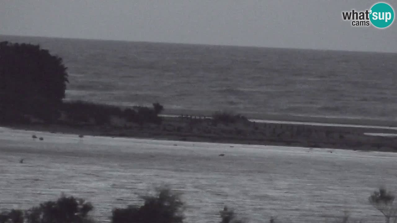 Webcam Chia – Vue en direct de la plage Su Giudeu