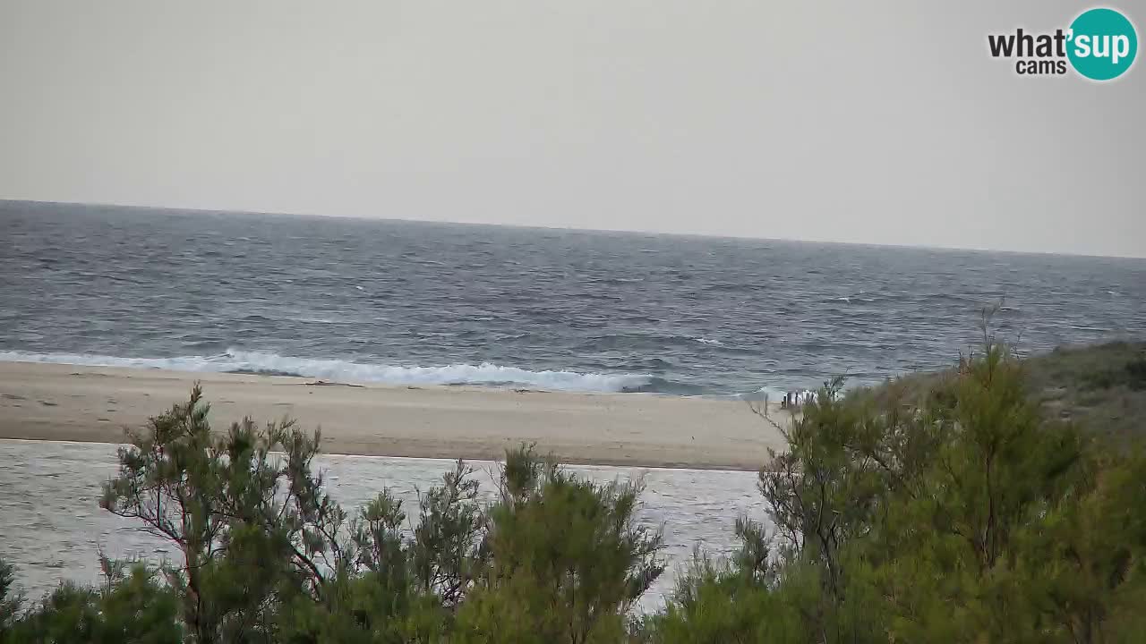 Spletna kamera Chia – Pogled v živo na plažo Su Giudeu