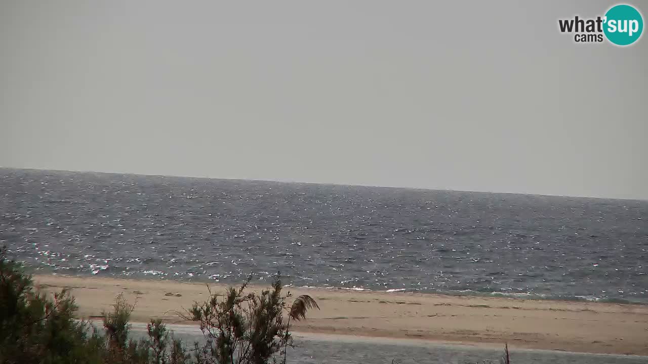 Spletna kamera Chia – Pogled v živo na plažo Su Giudeu