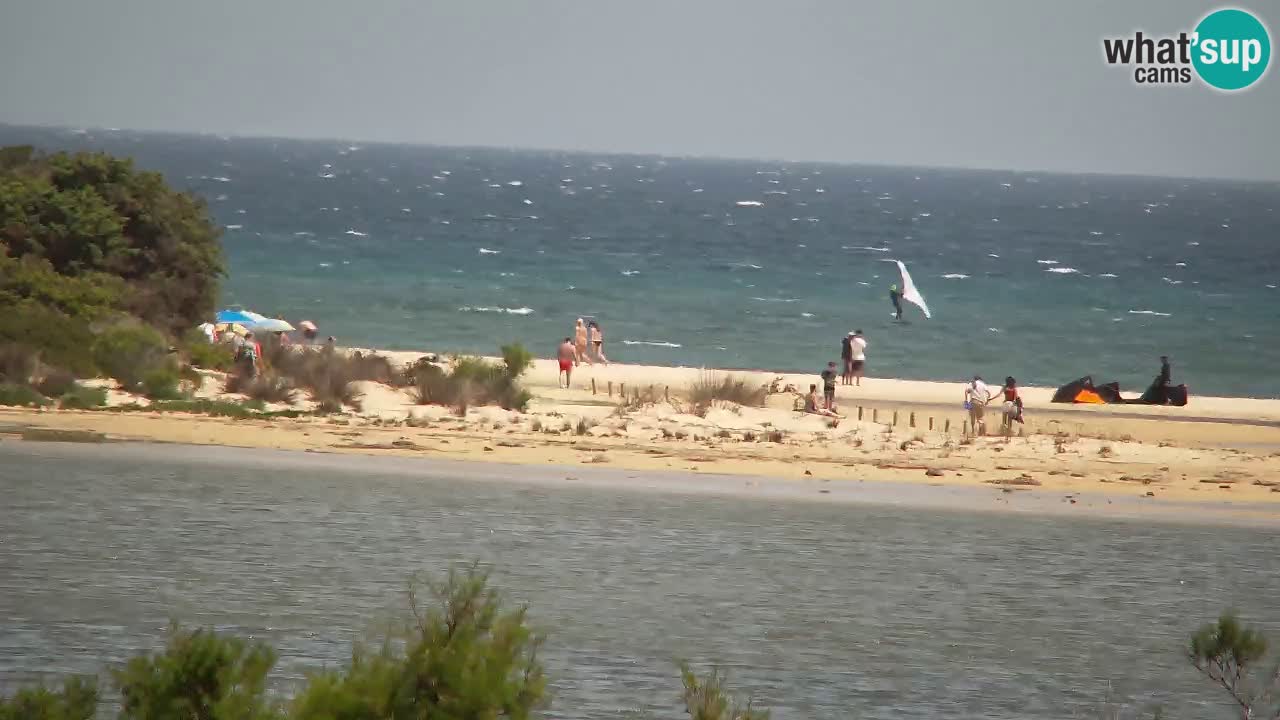 Spletna kamera Chia – Pogled v živo na plažo Su Giudeu