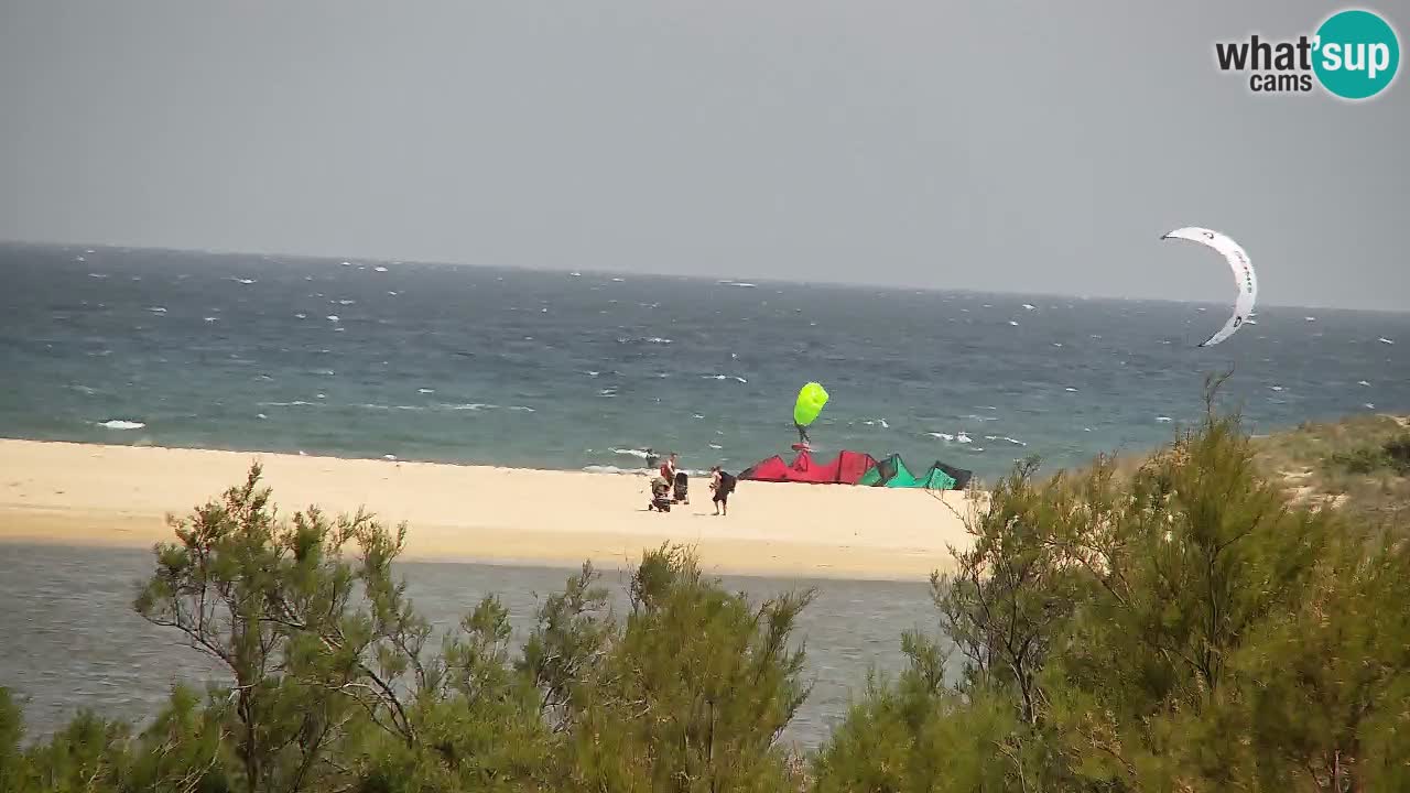 Webcam Chia – Vue en direct de la plage Su Giudeu