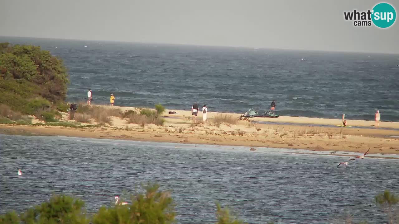 Spletna kamera Chia – Pogled v živo na plažo Su Giudeu