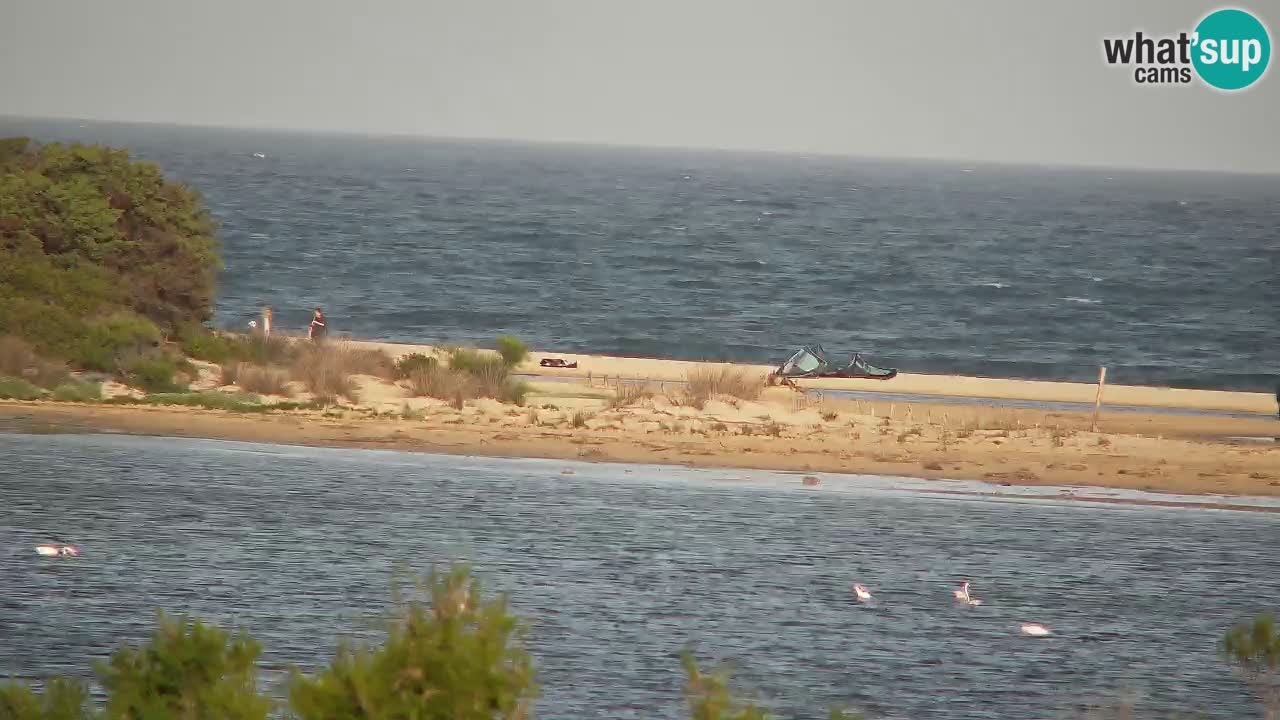Webcam Chia – Vue en direct de la plage Su Giudeu