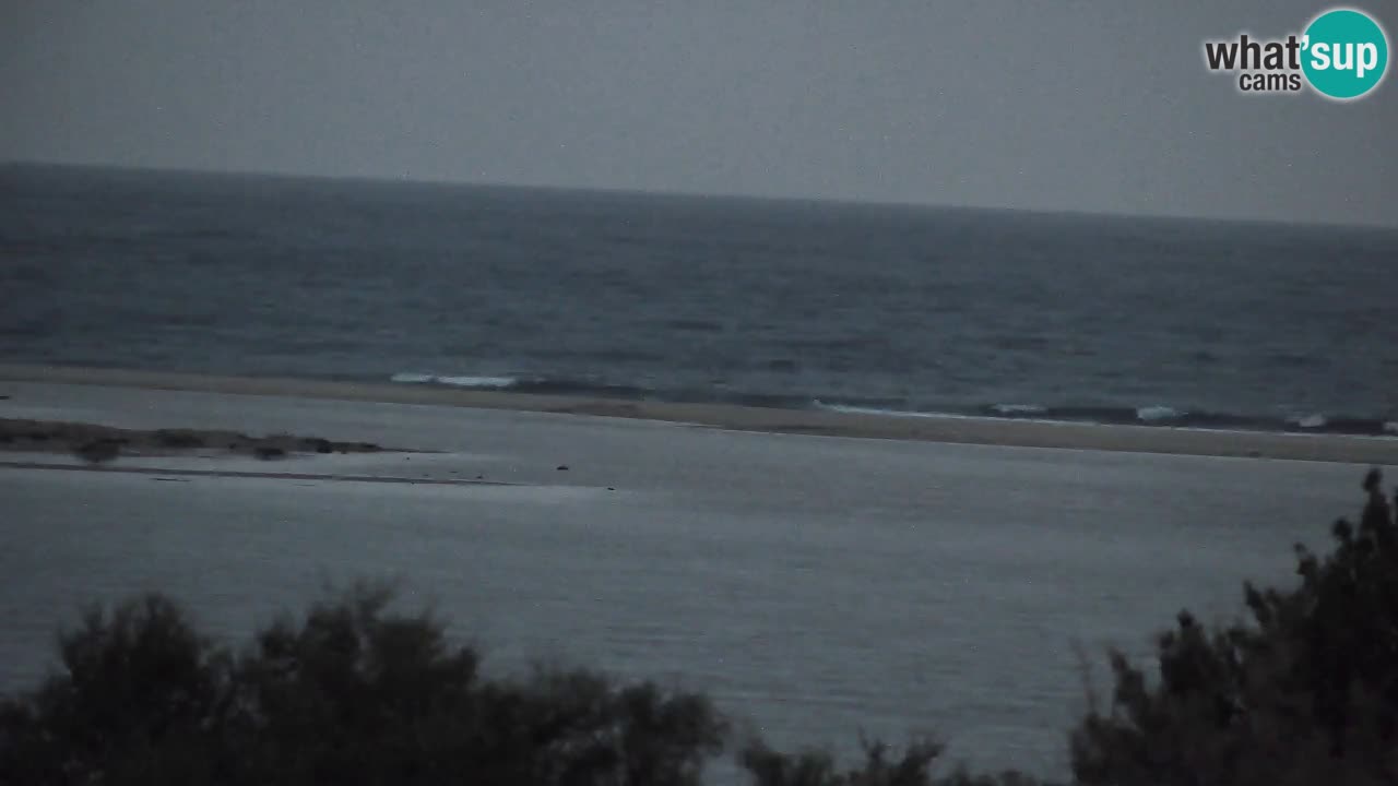 Webcam Chia – Vue en direct de la plage Su Giudeu